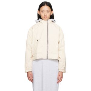 adidas Originals Off-White Cropped Jacket  - Wonder White / Sand - Size: Extra Small - female