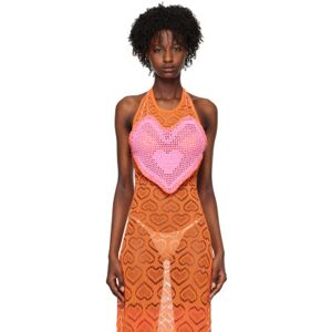 Marco Rambaldi SSENSE Exclusive Pink Heart Camisole  - 04 Pink - Size: Extra Small - female