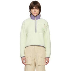 The North Face Green Extreme Pile Sweatshirt  - QV8 Lime Cream/Lunar - Size: 2X-Large - female