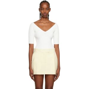 CAMILLA AND MARC Off-White Delfina Cold Shoulder Bodysuit  - Ivory - Size: Small - female