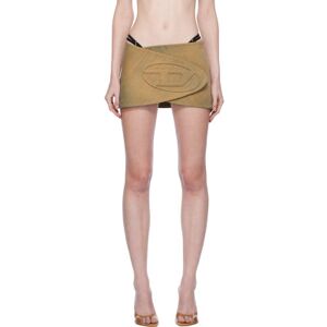 Diesel Beige De-Lori-Fsd Denim Miniskirt  - 01 - Size: Small - female