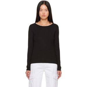 Wolford Black Aurora Long Sleeve T-Shirt  - 7005 BLACK - Size: Extra Small - female