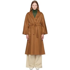 Max Mara Brown Ludmilla Icon Coat  - 003 Tobacco - Size: IT 40 - female