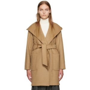 Max Mara Tan Wrap Coat  - 001 Camel - Size: IT 40 - female