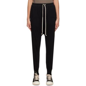 Rick Owens DRKSHDW Black Drawstring Lounge Pants  - 09 Black - Size: Extra Small - female