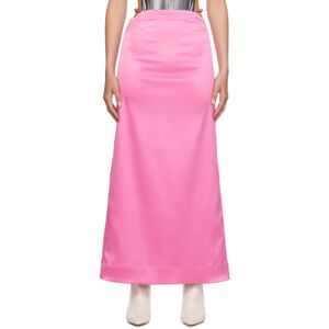 GANNI Pink Cutout Maxi Skirt  - 892 Wild Orchid - Size: DK 42 - female