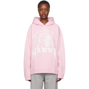 GANNI Pink Printed Hoodie  - 872 Nosegay - Size: 2X-Small - female