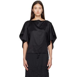 MM6 Maison Margiela Black Asymmetric Blouse  - 900 Black - Size: IT 36 - female