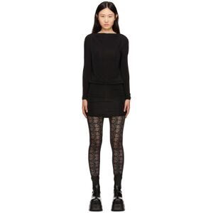 Versace Jeans Couture Black Open Back Minidress  - E899 Black - Size: IT 46 - female