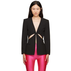 Versace Jeans Couture Black Slashed Blazer  - E899 Black - Size: IT 36 - female