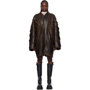 Rick Owens Brown Beach Reversible Shearling Jacket  - 04 Brown - Size: IT 38 - female