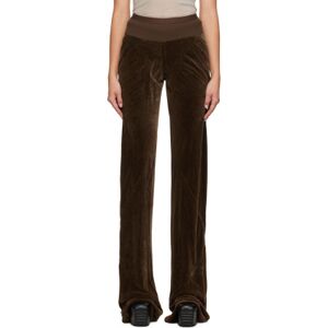 Rick Owens Brown Bias Trousers  - 04 Brown - Size: IT 46 - female