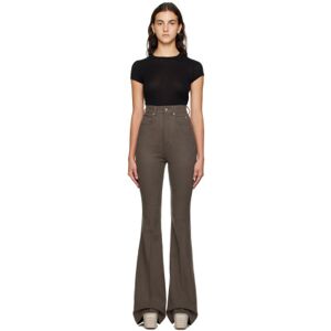 Rick Owens Gray Bolan Trousers  - 34 Dust - Size: WAIST US 25 - female