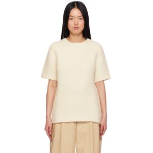 Jil Sander Off-White Gauze T-Shirt  - 106 Eggshell - Size: DK 36 - female