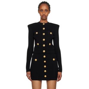 Balmain Black Buttoned Cardigan  - 0PA NOIR - Size: FR 34 - female