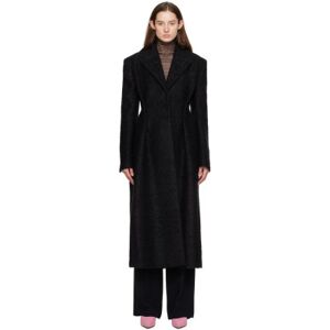 Givenchy Black Button Coat  - 001-Black - Size: FR 34 - female