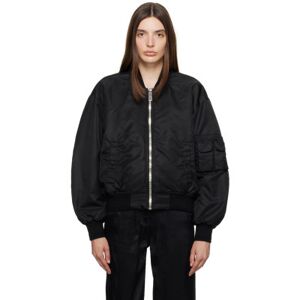 Givenchy Black Zip Bomber Jacket  - 001 Black - Size: FR 38 - female