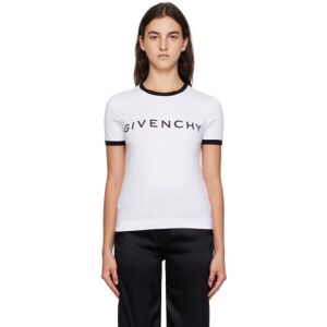 Givenchy White Slim-Fit T-Shirt  - 116 White/Black - Size: Extra Small - female