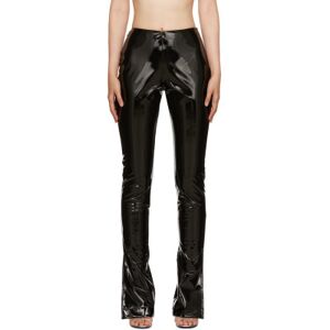 GCDS Black Flared Trousers  - 02 Black - Size: Extra Small - female