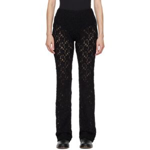 Chloé Black Bootcut Trousers  - 001 Black - Size: FR 38 - female