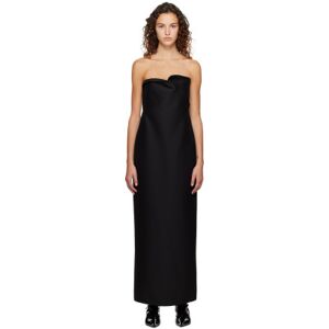 The Row Black Bardon Maxi Dress  - Black - Size: US 2 - female