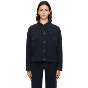 The Row Navy Ness Jacket  - Navy - Size: Large - female