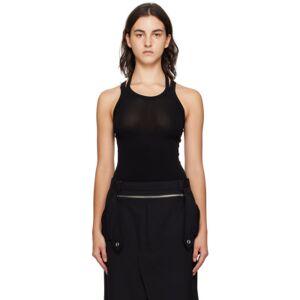 Dion Lee Black Helix Tank Top  - Black - Size: Extra Small - female
