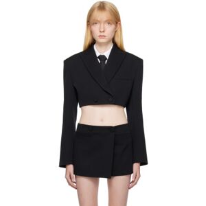 Valentino Black Cropped Blazer  - 0NO Nero - Size: IT 40 - female