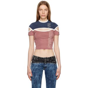 BARRAGÁN Multicolor Brazos T-Shirt  - NAVY/WINE/IVORY - Size: Small - female