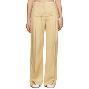 JACQUEMUS Beige Le Chouchou 'Le Pantalon Criollo' Trousers - 150 Beige - Size: FR 40 - female