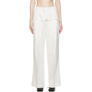 Jacquemus White Le Chouchou 'Le Pantalon Criollo' Trousers - 100 White - Size: FR 32 - female