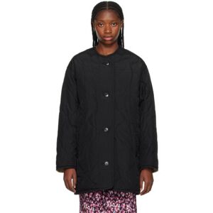 Isabel Marant Etoile Black Quilted Reversible Coat  - 01Bk Black - Size: FR 36 - female