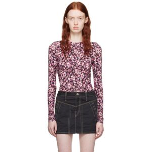 Isabel Marant Etoile Pink Leonio Blouse  - Mipk Midnight/Pink - Size: FR 32 - female