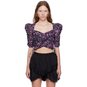 Isabel Marant Etoile Multicolor Galaor Blouse  - Mipk Midnight/Pink - Size: FR 40 - female