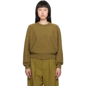 LEMAIRE Khaki Tilted Sweater  - YE581 Dark Mustard - Size: Small - female