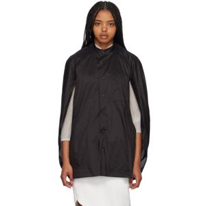 ISSEY MIYAKE Black Belted Shirt  - 15 Black - Size: 2 - female