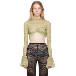 Beaufille Khaki Frida Blouse  - SAGE - Size: Large - female