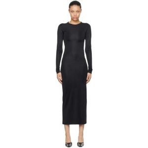 KHAITE Black 'The Bayra' Maxi Dress  - 200 BLACK - Size: Large - female