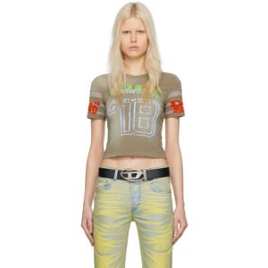 Diesel Khaki T-Uncusl T-Shirt  - 7DH - Size: Extra Small - female