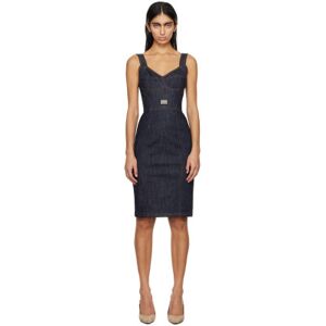 Dolce & Gabbana Indigo Cumber Evlox Denim Minidress  - S9001 Variante Abbin - Size: IT 40 - female