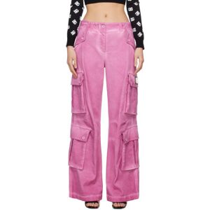 Dolce & Gabbana Pink Garment-Dyed Cargo Pants  - F6747 Fucsia Medio - Size: IT 40 - female