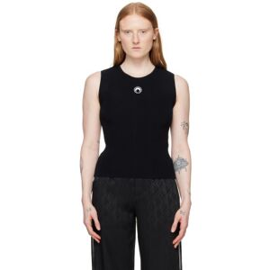 Marine Serre Black Core Sleeveless Crewneck  - BK99 BLACK - Size: Extra Small - female