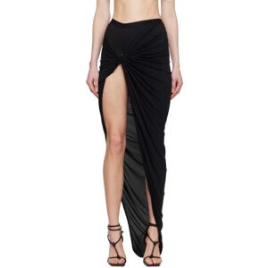 Rick Owens Lilies Black Twist Edfu Maxi Skirt  - 09 Black - Size: IT 42 - female