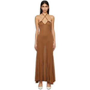 TOM FORD Brown Slinky Maxi Dress  - KB400 Bronze - Size: Small - female