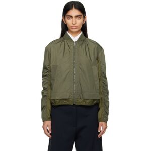 Boss Khaki Paneled Bomber Jacket  - 306 Dark Green - Size: DK 36 - female