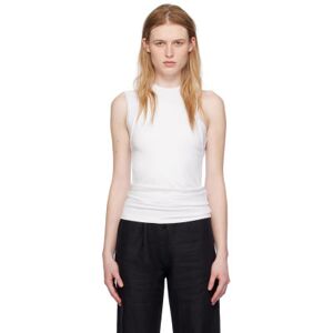 Boss White Layered Tank Top  - 100 White - Size: Extra Small - female