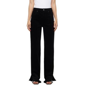 ANINE BING Black Roy Trousers  - Black - Size: WAIST US 27 - female