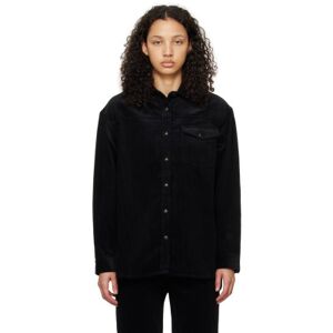 ANINE BING Black Simon Shirt  - Black - Size: Extra Small - female