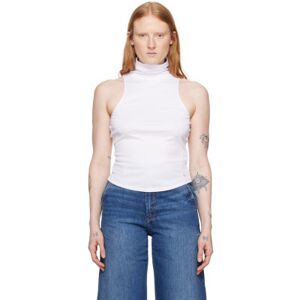 ANINE BING White Jennie Tank Top  - White - Size: Extra Small - female