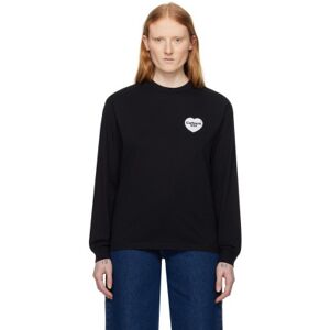 Carhartt Work In Progress Black Heart Bandana Long Sleeve T-Shirt  - Black / White Stone - Size: Large - female